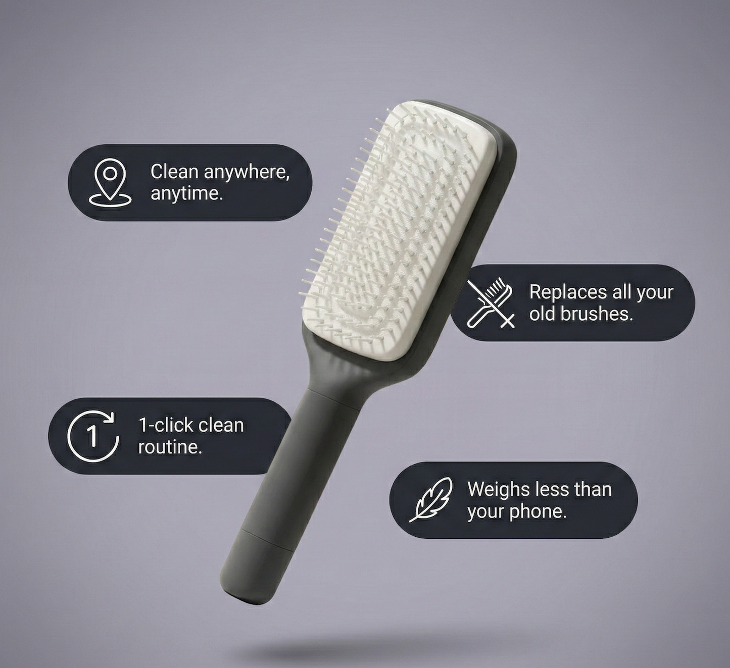 PureBristle™ Self-Cleaning Brush